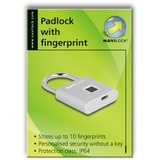 Navilock Padlock with fingerprint hangslot Zilver