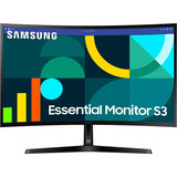 Samsung S27D366GAU Essential S3 S36GD 27" curved monitor Zwart, 100 Hz | HDMI | VGA