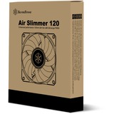 SilverStone Air Slimmer 120 case fan Zwart/transparant, 4-pins PWM fan-connector