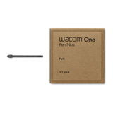Wacom Pen Nibs Felt (black) for Wacom One Standard Pen (10 stuks) punt van pen Zwart