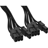 be quiet! Power Cable CP-6620 kabelmanagement Zwart, 60 centimeter, 2 x PCle 6 + 2