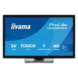 iiyama ProLite T2438MSC-B2 23.8" touchscreen monitor Zwart, 120 Hz, HDMI, DisplayPort, Audio, USB, Touch