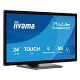 iiyama ProLite T2438MSC-B2 23.8" touchscreen monitor Zwart, 120 Hz, HDMI, DisplayPort, Audio, USB, Touch