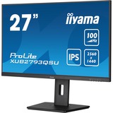 iiyama ProLite XUB2793QSU-B6 27" monitor Zwart, 100Hz, HDMI, DisplayPort, USB, Audio, AMD FreeSync 