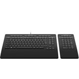 3DConnexion Keyboard Pro with Numpad, toetsenbord Zwart, US lay-out, Scissor switches