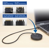 ACT Connectivity M.2 NVMe/PCIe SSD dockingstation, USB-C 3.2 Gen2 Zwart