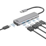 ACT Connectivity USB-A hub 3.0, 2x USB-A, 2x USB-C usb-hub aluminium