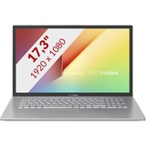 ASUS VivoBook 17 X712EA-AU602W 17.3" laptop Zilver, 512GB SSD, WiFi 5, Win 11