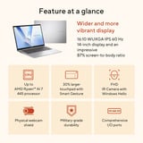 ASUS Vivobook 14 M1407GA-LY012W 14"  Copilot+ laptop Zilver | Ryzen 7 445 | Radeon 840M | 16 GB | 512 GD SSD