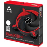 Arctic BioniX P140 case fan Zwart/rood, 4-pins PWM fan-connector