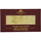  Back to the Future: Biff Tannen Museum Entrance 24k Gold Plated Ticket Replica decoratie Goud