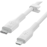 Belkin BOOSTCHARGE Flex USB-C-kabel met Lightning-connector Wit, 2 meter