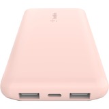 Belkin BoostCharge 3-poorts 10.000 mAh - 15 W powerbank Roségoud