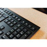 CHERRY KW 3000 toetsenbord Zwart, EU lay-out (QWERTY), Rubberdome, 100%, 2,4GHz