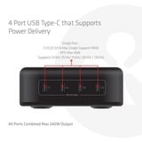 Club 3D Reislader 240 Watt GaN-technologie Zwart, USB-C, PPS + PD 3.1