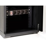 DeLOCK 10″-netwerkkast met glazen deur server rack Zwart, 8U