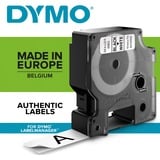 Dymo D1 tapecassette zwart op wit, 19mm x 7m printlint 10 stuks