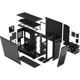Fractal Design Meshify 2 XL Light Tempered Glass Big Tower behuizing Zwart | 2x USB-A | 1x USB-C | Window