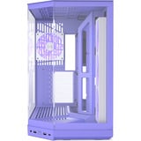 HYTE Y50 RGB Taro Milk midi tower behuizing Paars | 2x USB-A | 1x USB-C | RGB | Tempered Glass