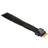 Inter-Tech Kabel SFF 8654-8i > 2x SFF 8654-4i Zwart, 0,7 meter