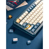Iqunix ZX75 Sky Encounter Wireless Mechanical Keyboard Blauw, US lay-out (QWERTY), IQUNIX Little Prince, 75%, RGB leds, Hot-swappable, Double-shot PBT, 2.4GHz | Bluetooth 5.1 | USB-C
