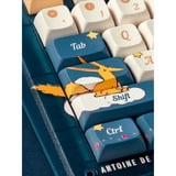 Iqunix ZX75 Sky Encounter Wireless Mechanical Keyboard Blauw, US lay-out (QWERTY), IQUNIX Little Prince, 75%, RGB leds, Hot-swappable, Double-shot PBT, 2.4GHz | Bluetooth 5.1 | USB-C