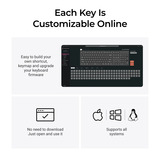 Keychron C2 Pro-M1, toetsenbord Grijs, US lay-out, Keychron Super Red, RGB leds, OSA Double-Shot PBT, hot swap, 8000 Hz