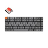 Keychron K3 Max-A1, toetsenbord Zwart, US lay-out, Gateron Low Profile 2.0 Mechanical Red, White leds, 75%, Double-shot PBT, 2.4GHz | Bluetooth 5.1 | USB-C