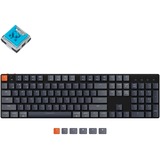 Keychron K5SE-E2, toetsenbord Zwart/grijs, US lay-out, Keychron Low Profile Optical Blue, RGB leds, ABS, Bluetooth 5.1, hot swap