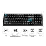 Keychron Q5 Ultra-M3 8K Wireless Custom Mechanical Keyboard Wit, US lay-out (QWERTY), Keychron Silk POM Red, 96%, 96%, RGB, Hot swap, 8K, 2.4 GHz / Bluetooth 5.2 / USB-C