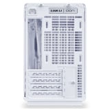 Lian Li A3-mATX White (Wood Edition) midi tower behuizing Wit/houtkleur | 2x USB-A | 1x USB-C | Tempered Glass