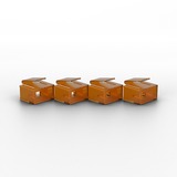 Lindy RJ45 Port Blocker diefstalbeveiliging Oranje, 20 stuks