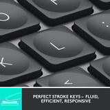 Logitech MX Keys Mini Minimalist Wireless Illuminated Keyboard, toetsenbord Grafiet, US-International, Bluetooth
