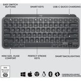 Logitech MX Keys Mini Minimalist Wireless Illuminated Keyboard, toetsenbord Grafiet, US lay-out, Bluetooth