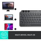 Logitech MX Keys Mini Minimalist Wireless Illuminated Keyboard, toetsenbord Grafiet, US lay-out, Bluetooth