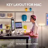 Logitech MX Mechanical Mini voor Mac, toetsenbord Lichtgrijs, US-International, Cherry MX-Technologie