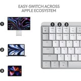 Logitech MX Mechanical Mini voor Mac, toetsenbord Lichtgrijs, US lay-out, Cherry MX-Technologie