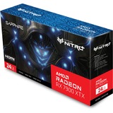 SAPPHIRE NITRO+ AMD Radeon RX 7900 XTX Vapor-X 24GB grafische kaart RDNA 3, 2x DisplayPort, 2x HDMI