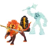 Schleich Strijd om het superwapen: IJsmonster vs vuurleeuw, speelgoedfiguur 42455