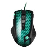 Sharkoon Drakonia  gaming muis Groen/zwart, Avago 9500 laser, 500 - 5000 dpi, Retail