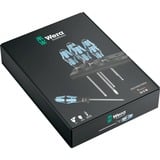 Wera 3334/3350/3355/6 Schroevendraaier-set, RVS + houder, 6‑delig Zwart/blauw