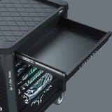 Wera 9700 Tool Rebel werkplaatswagen 1, 94-delig gereedschapswagen Zwart, Incl. 4 schuimrubber inzetstukken met gereedschap