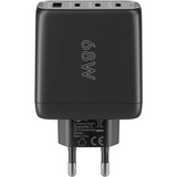 goobay 68W GaN USB-C PD Multiport snellader Zwart, 3x USB-C, 1x USB-A