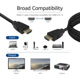 ACT Connectivity 2 meter HDMI 8K Ultra High Speed kabel v2.1 HDMI-A male - HDMI-A male Zwart