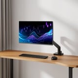 ACT Connectivity Monitorarm office premium, gasveer, 1 monitor Zwart