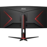 AOC CU34G2XP/BK 34" Curved UltraWide gaming monitor Zwart, 2x HDMI, 2x DisplayPort