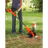 BLACK+DECKER BETL1820L-QW 18V 2.0Ah Grondfrees Oranje/zwart, 18V 2.0Ah accu en 400mA Lader inbegrepen