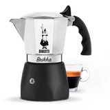 Bialetti New Brikka espressomachine Zilver/zwart, 4-kops