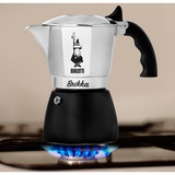 Bialetti New Brikka espressomachine Zilver/zwart, 4-kops