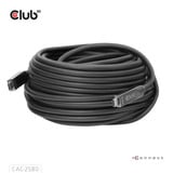 Club 3D Full-Feature USB-C kabel, 15m Zwart, 8K60Hz 10Gbps 60W